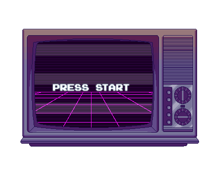 Television retro press start